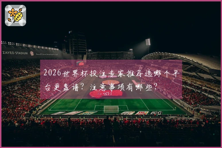 2026世界杯投注专家推荐选哪个平台更靠谱?注意事项有哪些?
